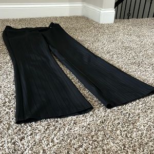 Black Striped Work Pants
